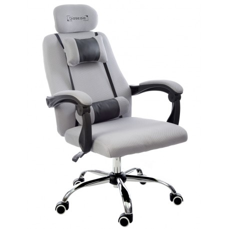 Fotel biurowy GIOSEDIO szary, model GPX011