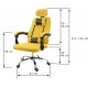 Fotel biurowy GIOSEDIO żółty, model GPX013