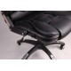 Fotel biurowy BRUNO czarny (biała nić)