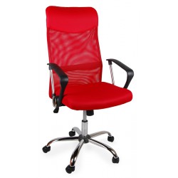 Fotel biurowy BSX czerwony
