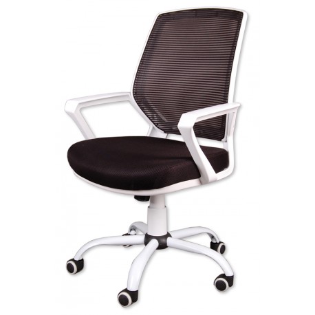 Sessel Bürosessel Chefsessel Bürostuhl Drehstuhl Bürodrehstuhl Mesh-Membrane Schwarz/Weiß