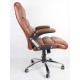 Fotel biurowy DECO brązowy