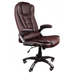 Fotel biurowy BRUNO brązowy