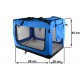Faltbare Hundetransportbox Transportbox Katzen Hunde Auto Box Größe XL Blau
