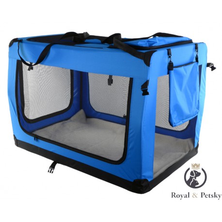Transporter pentru o pisică sau câine XL (albastru)